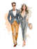 create a simple fashion illustration