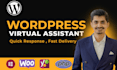 be your professional wordpress virtual assistant and technical expert