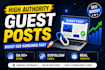 handle complete guest posting outreach and backlink strategy