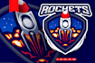 do modern creative professional rocket logo