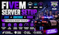 build and optimize a complete fivem server setup esx, qbcore, qbox