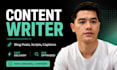 write ai powered youtube scripts facebook captions and blog posts