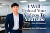 professionally upload your youtube videos