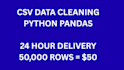 csv excel data, remove duplicates, fix formatting with python pandas