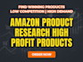 do amazon product hunting and keyword research