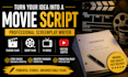 write movie script, screenplay, feature film script, tv script, script writing