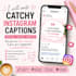 write catchy instagram captions for posts