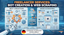 custom bot development, task automation, web scraping, etc