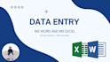 do data entry and excel cleanup