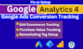 set up google ads purchase conversion tracking for woocommerce using GTM and ga4