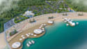remodel 3d master plan visualization, landscape layout, resort complex rendering