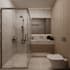 design your small bathroom layout and 3d visualization