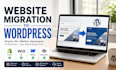 migrate from weebly, webflow, squarespace, shopify, to wordpress and wix