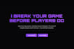 game test and review your game