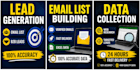 do lead generation, email list building and data collection