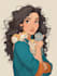 draw cartoon portrait in disney cartoon illustration