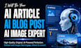 do ai article, ai blog posting, ai image making