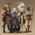 draw your dungeons dragons party in a custom scene