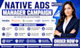native ads manager campaign on taboola outbrain gravity mgid rio