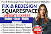 fix and design squarespace website squarespace website redesign or online course