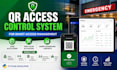 build qr code entry exit system fastapi admin dashboard