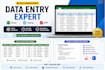 accurate data entry, typing and excel services