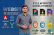 build a responsive custom website using HTML CSS javascript