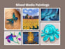 create custom mixed media paintings