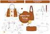 design hand bags factory standard technical with tech pack