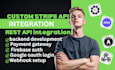 do stripe integration, oauth authentication, API integration, payment gateway