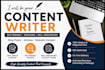 write SEO friendly blogs articles and website content