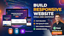 build responsive website in HTML CSS bootstrap