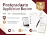 review your graduate school applications for masters or phd