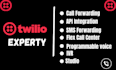 do twilio API integration IVR setup twilio studio flex and call center