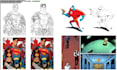draw superhero comic, marvel style comic and action comic pages comic book cover