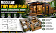 design modular tiny home plans, prefab small house and modern layouts