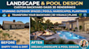 landscape design backyard plan garden layout outdoor design 3d rendering