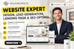 do squarespace website expert design ,lead generation ,landing page seo optimal