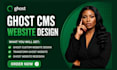 build ghost cms website setup ghost blog customize ghost theme ghost newsletter