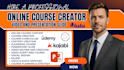 create thinkific online course, course curriculum, kajabi, ebook online course