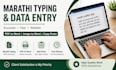 do marathi typing and data entry work