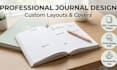 design journals, workbook design digital fillable pdf lead magnet book design
