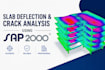perform concrete slab deflection, crack and structural analysis using sap2000