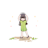draw a cute chibi cartoon portrait for couples and pets