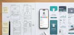 create UX wireframes and UI design