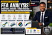 fea analysis structural analysis stress analysis thermal analysis simulation