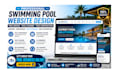 design swimming pool website, pool service, pool construction website