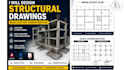 design structural drawings, beam, slab and foundation plan