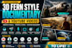 create professional 3d fern style documentary and youtube videos
