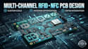 design a multi channel rfi nfc reader pcb with wireless pcb antenna array, esp32
